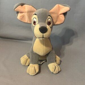 Vintage Disney Lady and the Tramp Plush Stuffed Animal World Disneyland Toy Dog